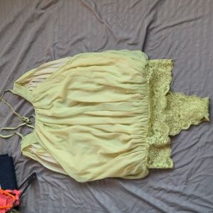 Women's Light Green Bodysuit, We are HAH, Size Small